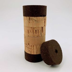 TWO NATURAL MIX CORK RINGS ROD BUILDING 